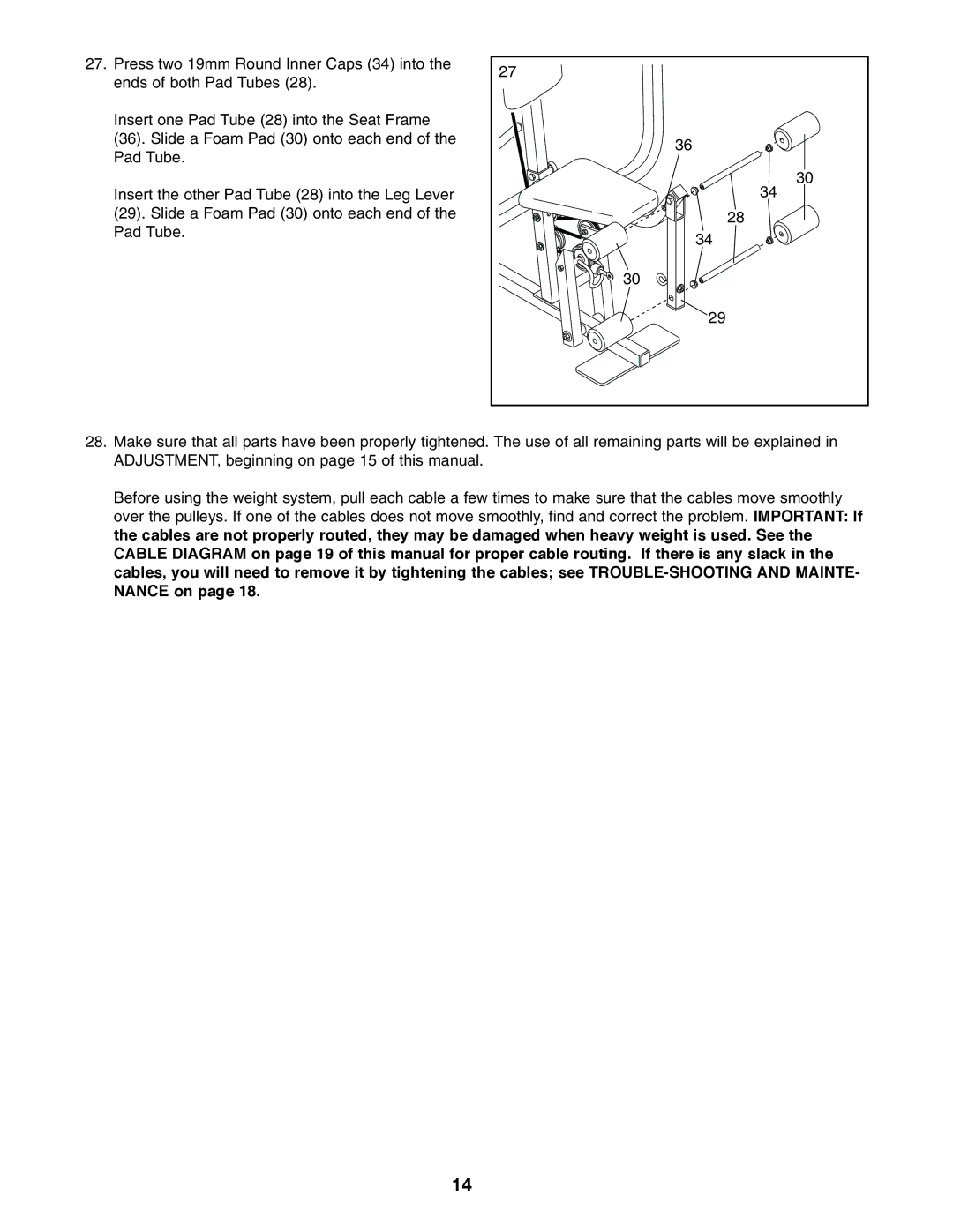 Weider 8920 user manual 