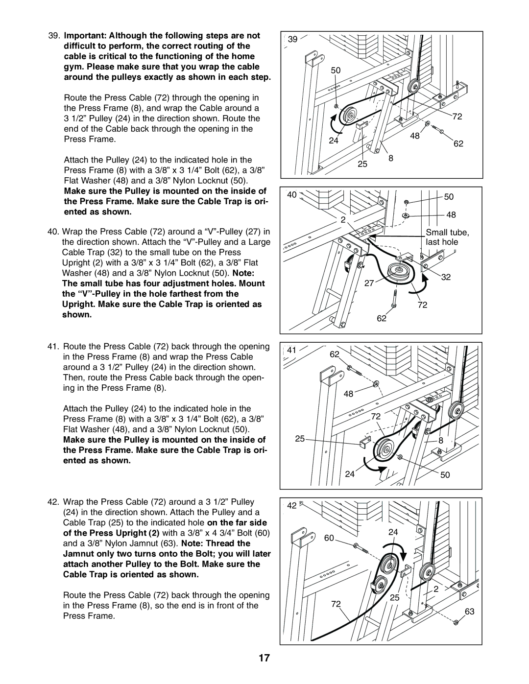 Weider 9940 user manual 