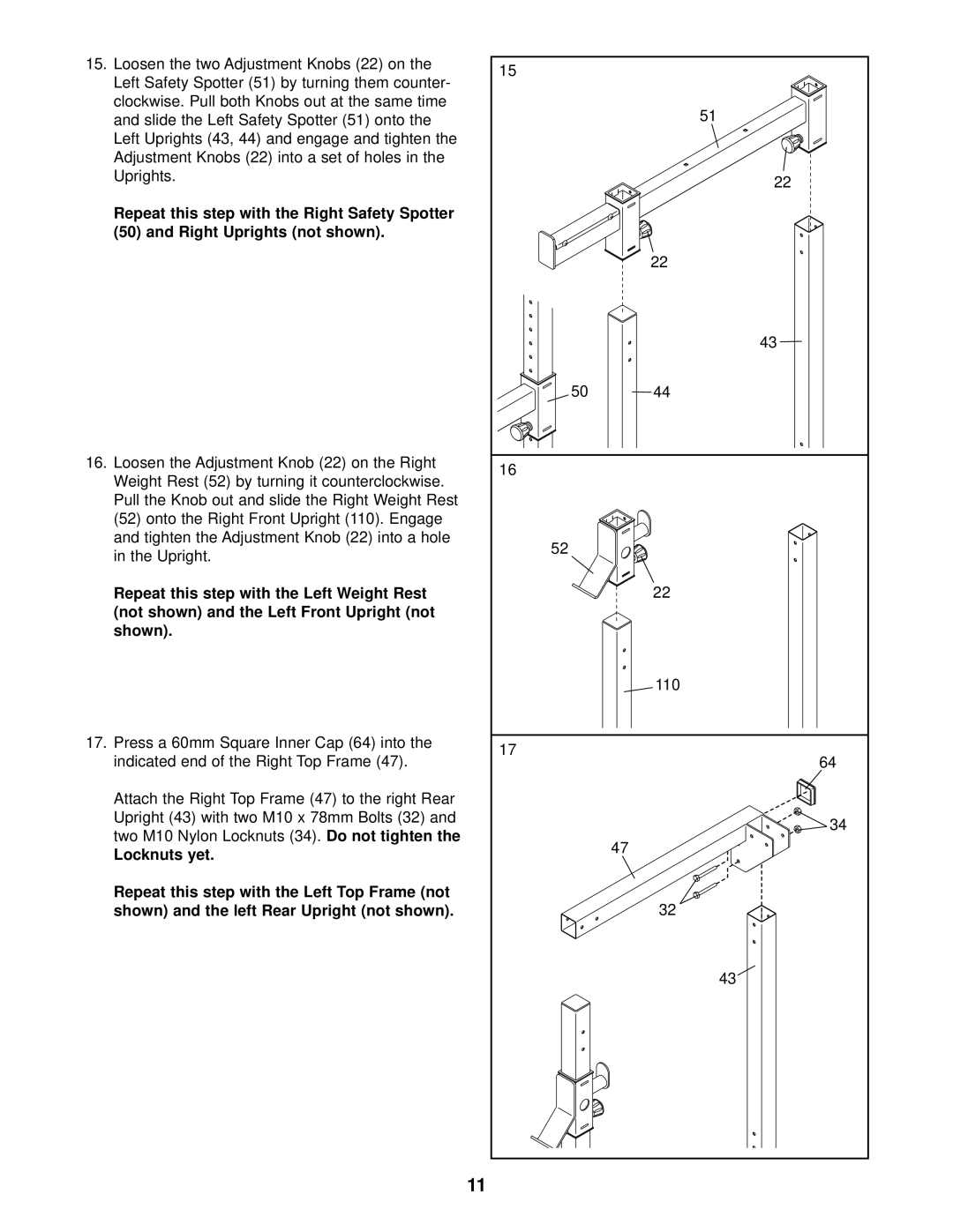 Weider C670 user manual 110 