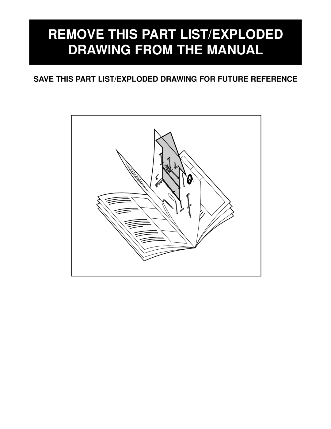 Weider Pro 208 user manual Remove this Part LIST/EXPLODED Drawing from the Manual 