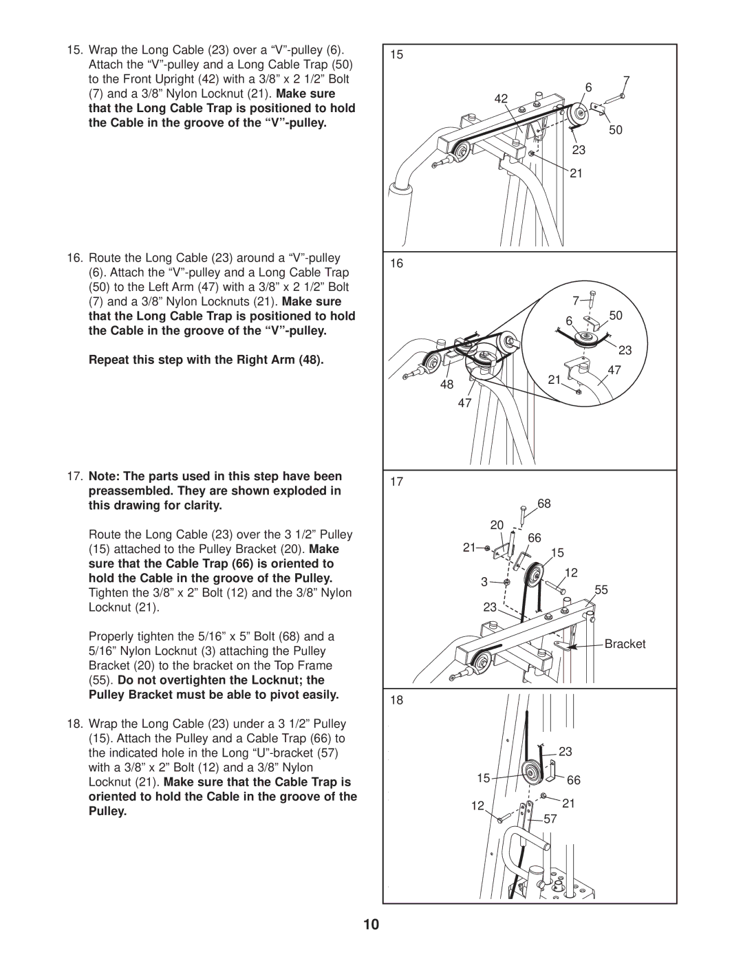 Weider Pro 2250 user manual 