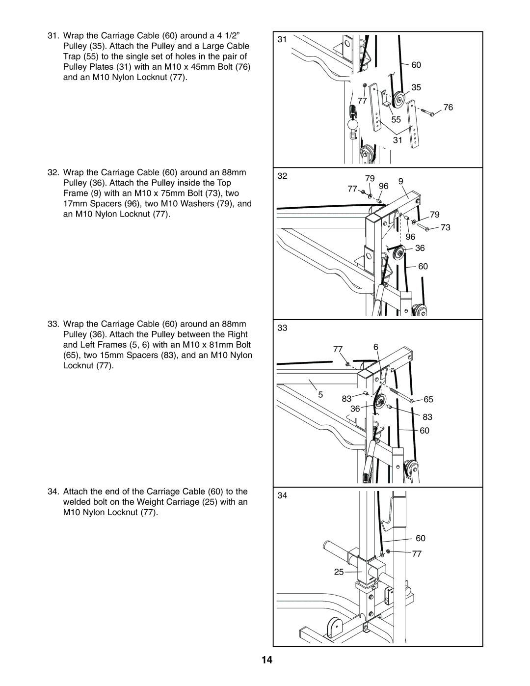 Weider PRO 575 user manual 