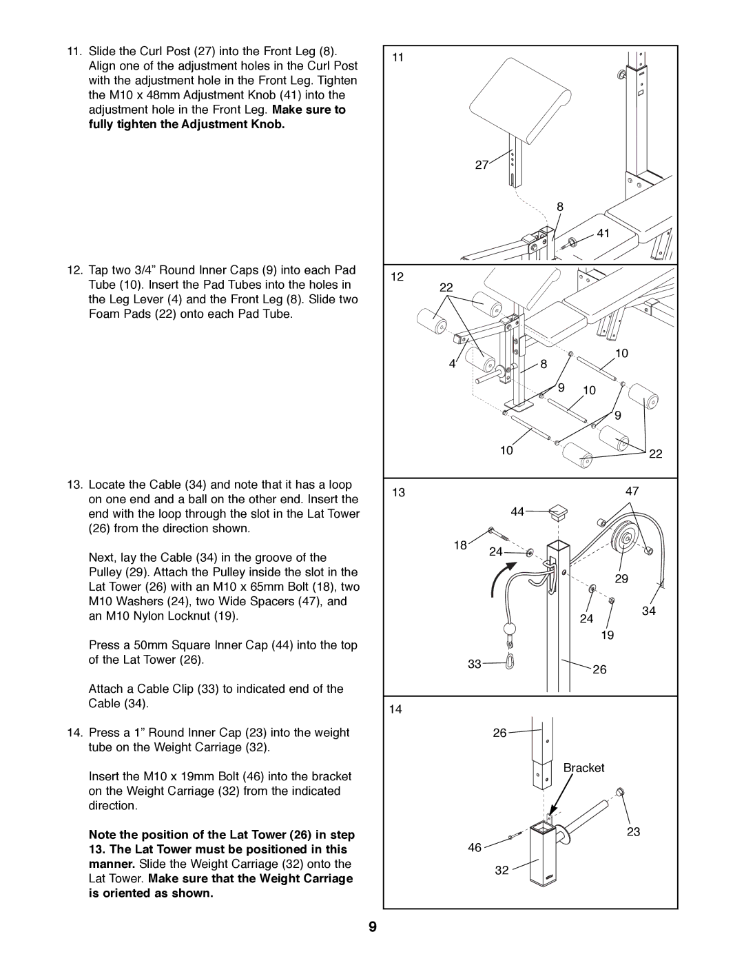 Weider PRO 900 manual 