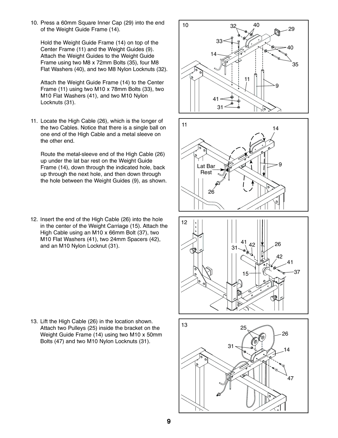 Weider PRO XT75 user manual 