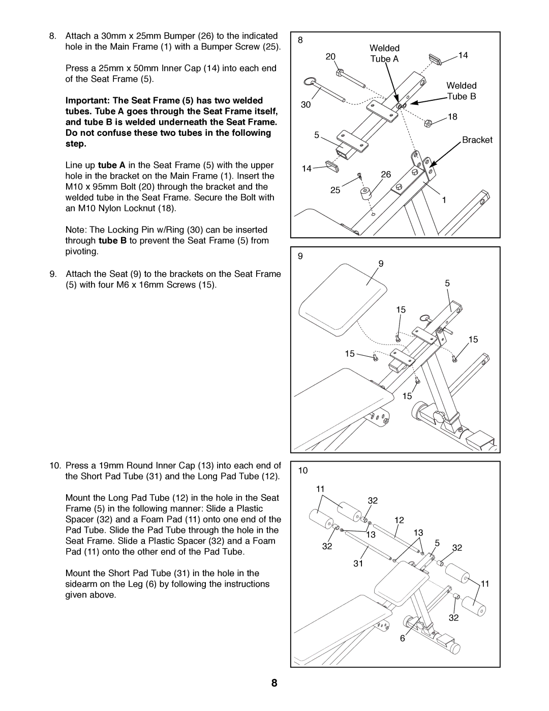 Weider WEBE03690 manual 