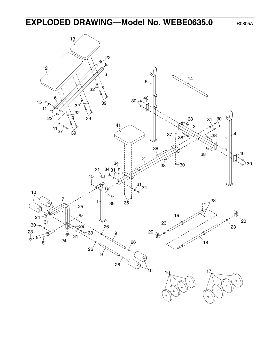 Weider WEBE0635.0 user manual R0805A 