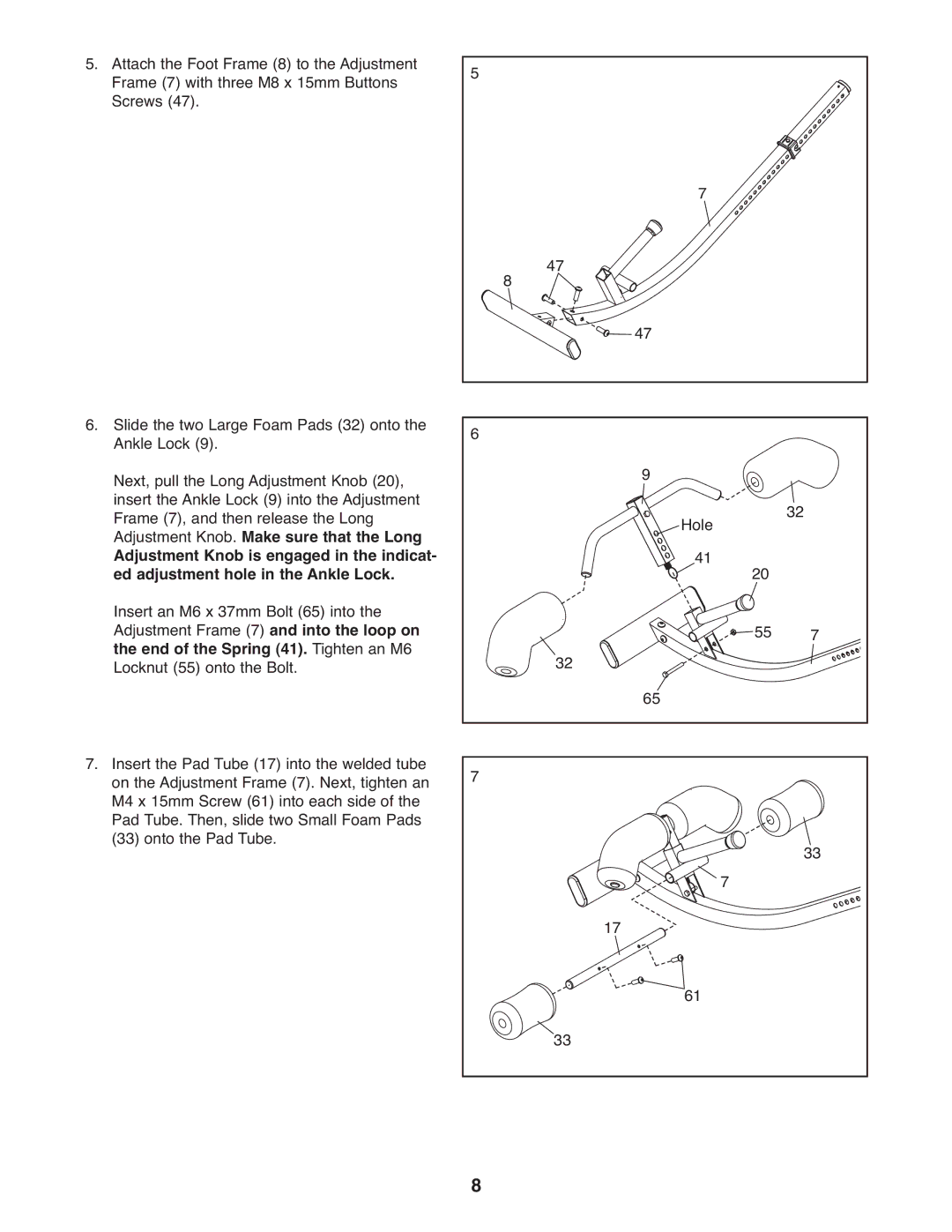 Weider WEBE0878.0 manual 