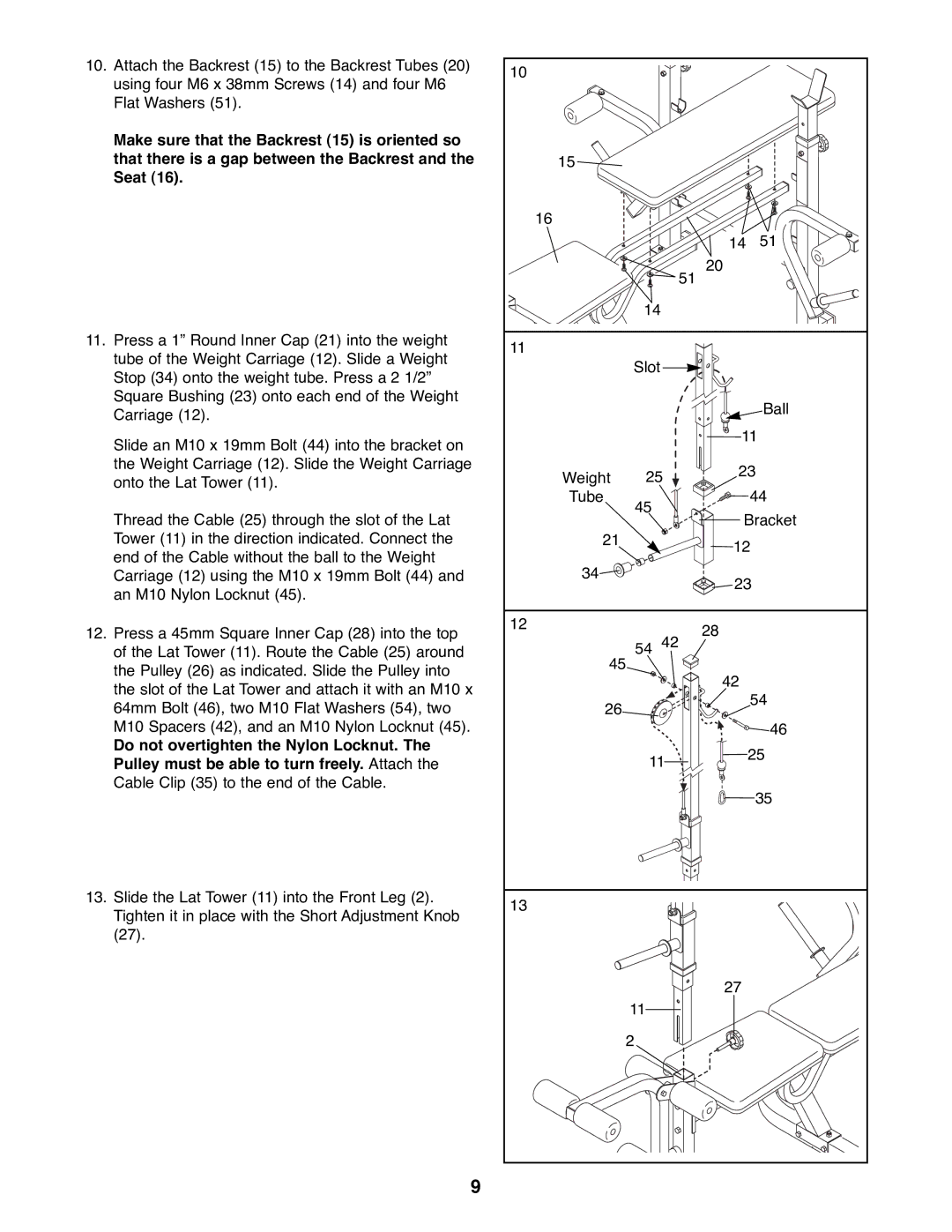 Weider WEBE08900 manual 