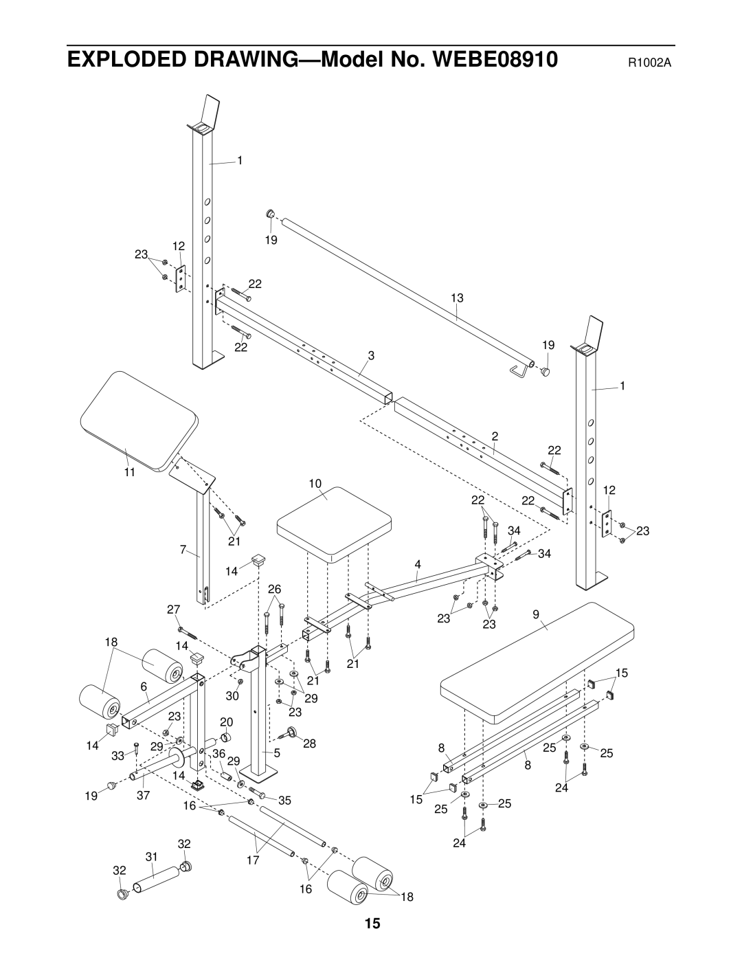 Weider WEBE08910 user manual 1219 