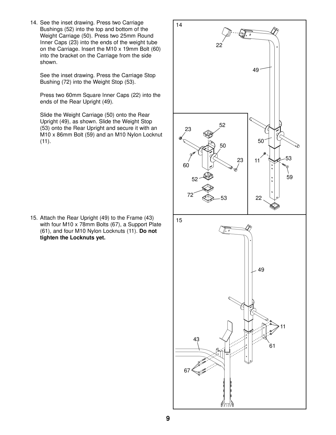 Weider WEBE12621 user manual 