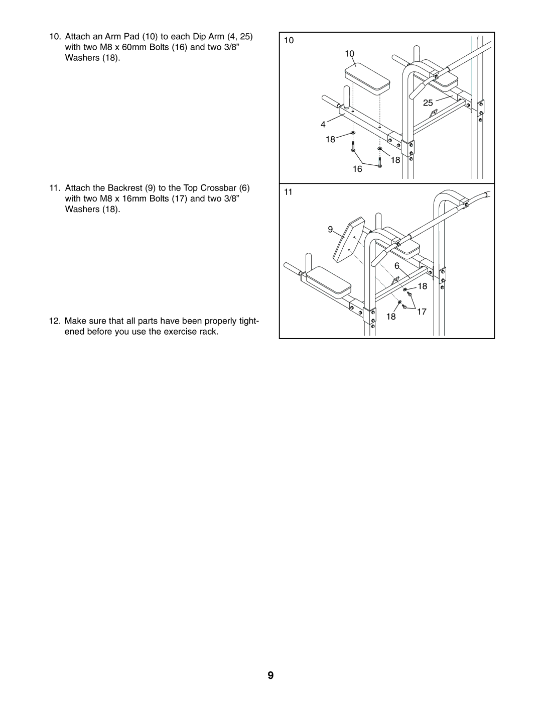 Weider WEBE13010 user manual 