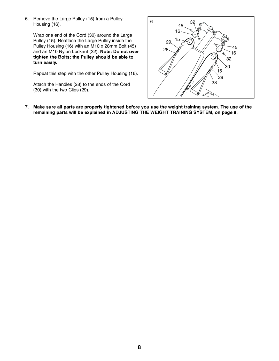 Weider WEBE14010 user manual 