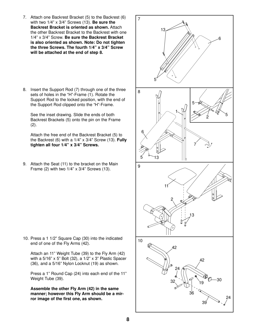 Weider WEBE14080 user manual 