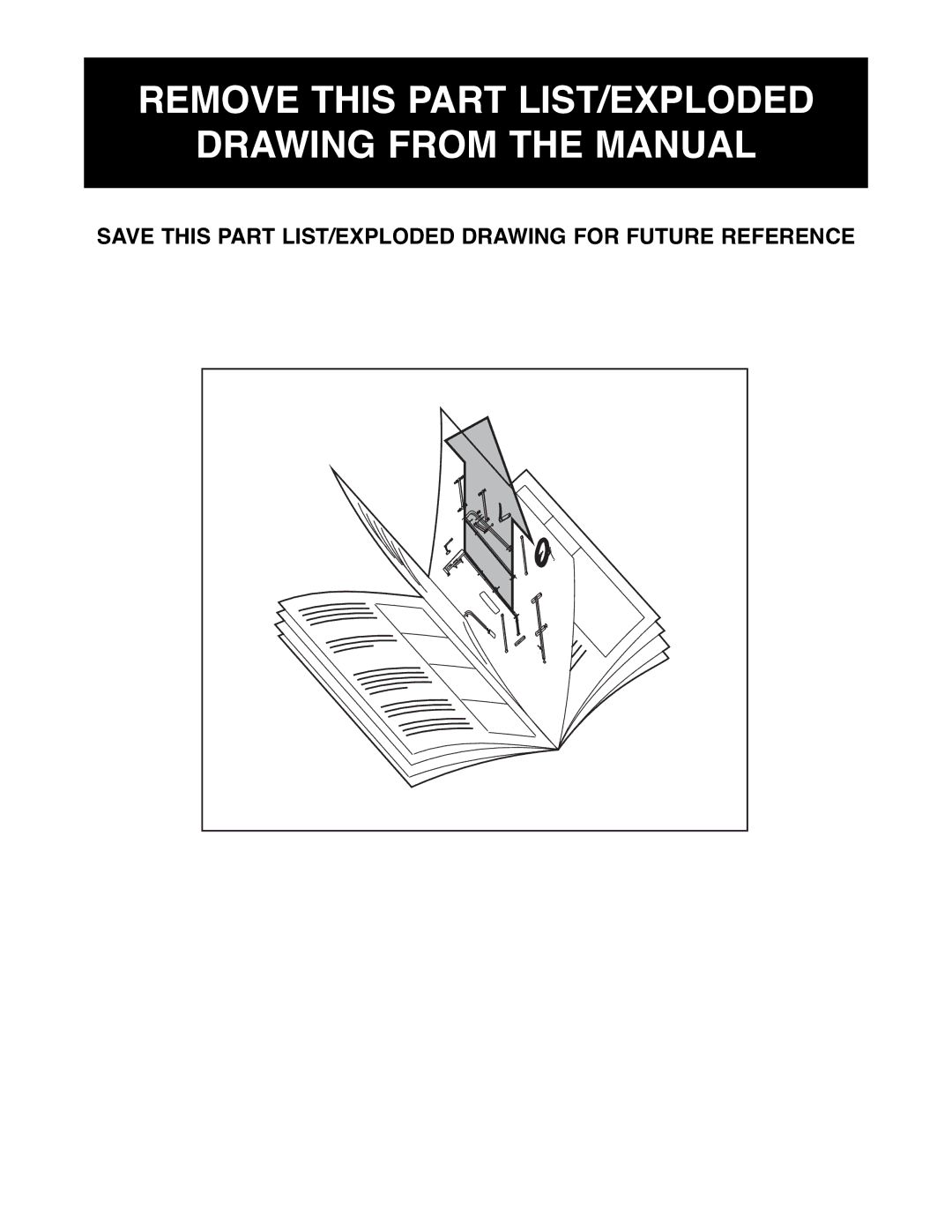 Weider WEBE19200 manual Remove this Part LIST/EXPLODED Drawing from the Manual 