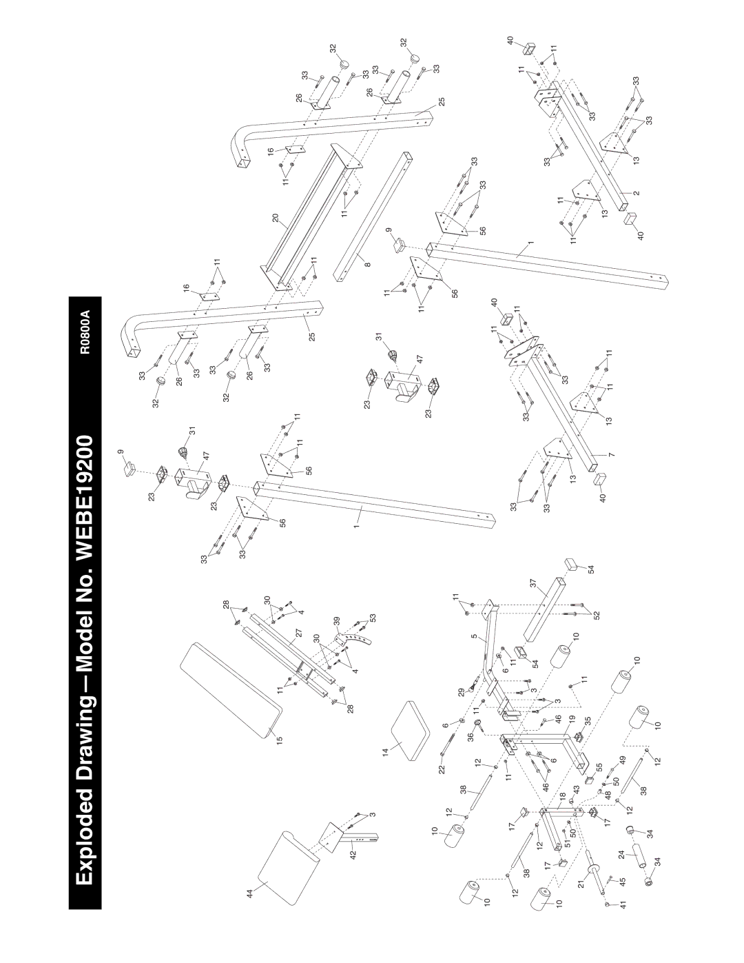 Weider manual Exploded DrawingÑModel No. WEBE19200 