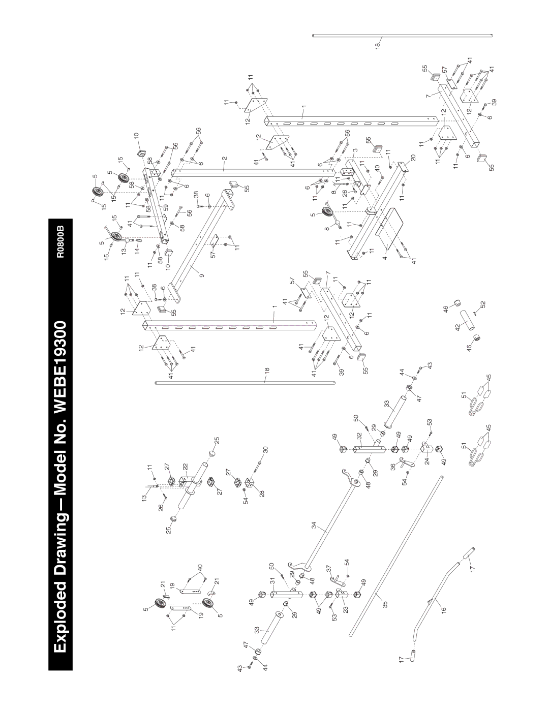 Weider manual Exploded DrawingÑModel No. WEBE19300 