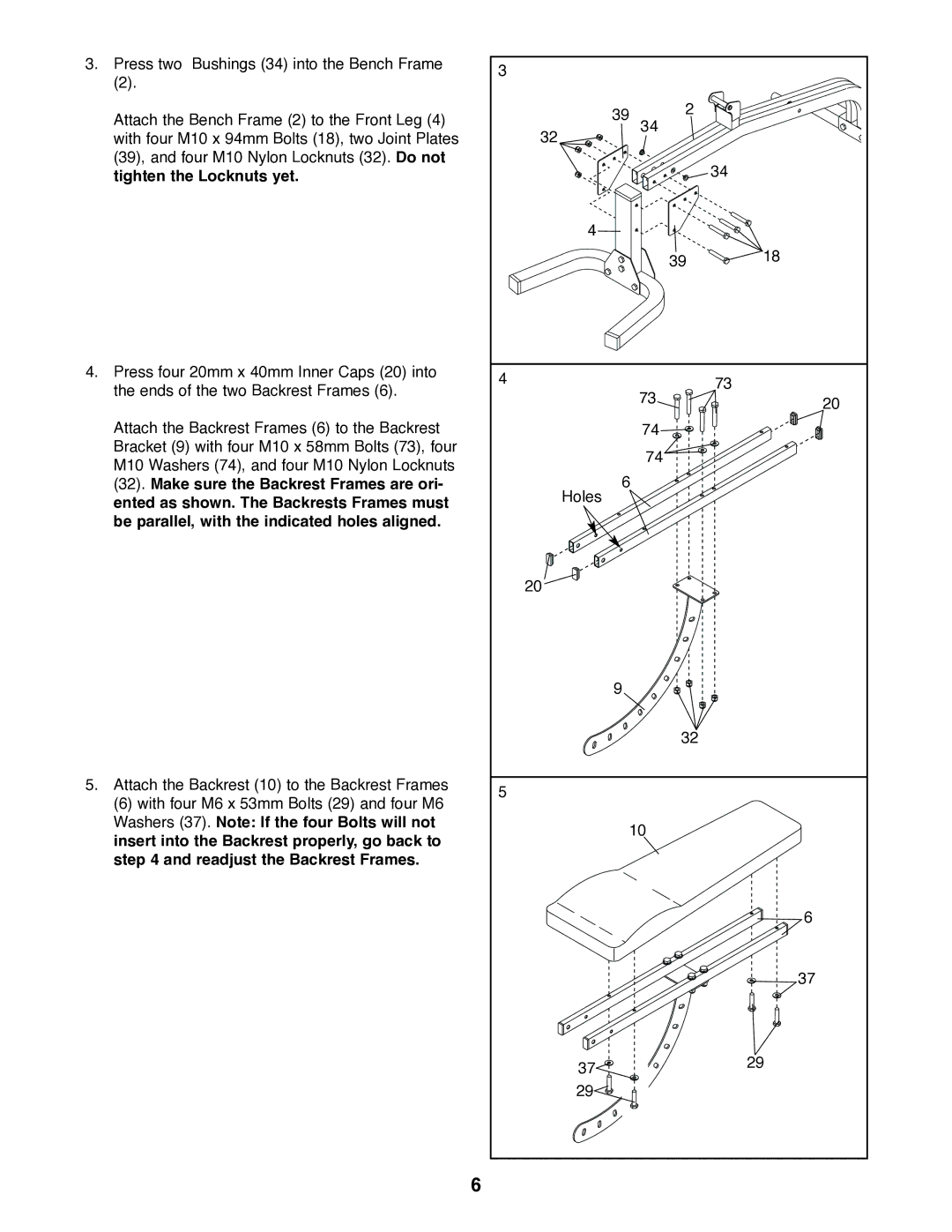 Weider WEBE27320 user manual 