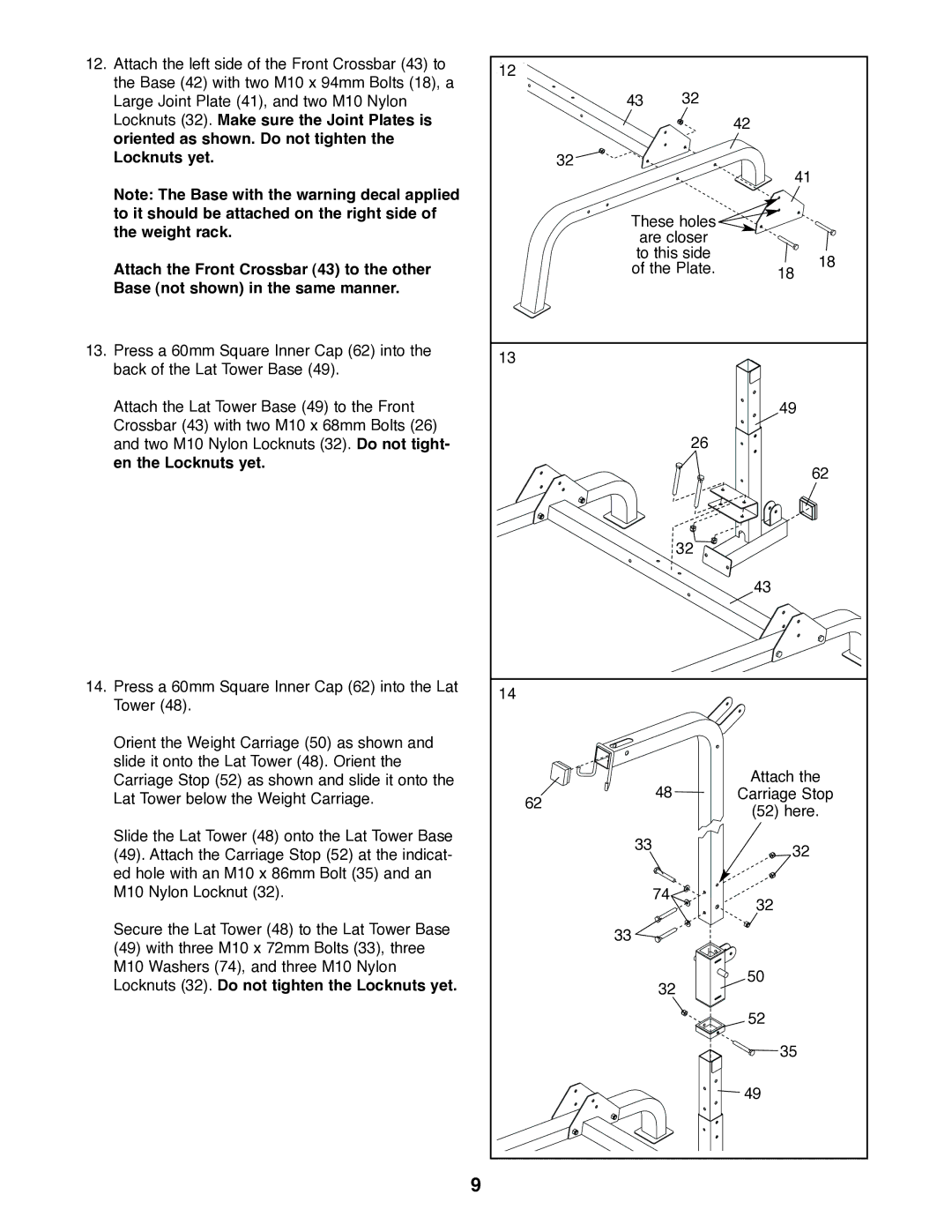 Weider WEBE27320 user manual 