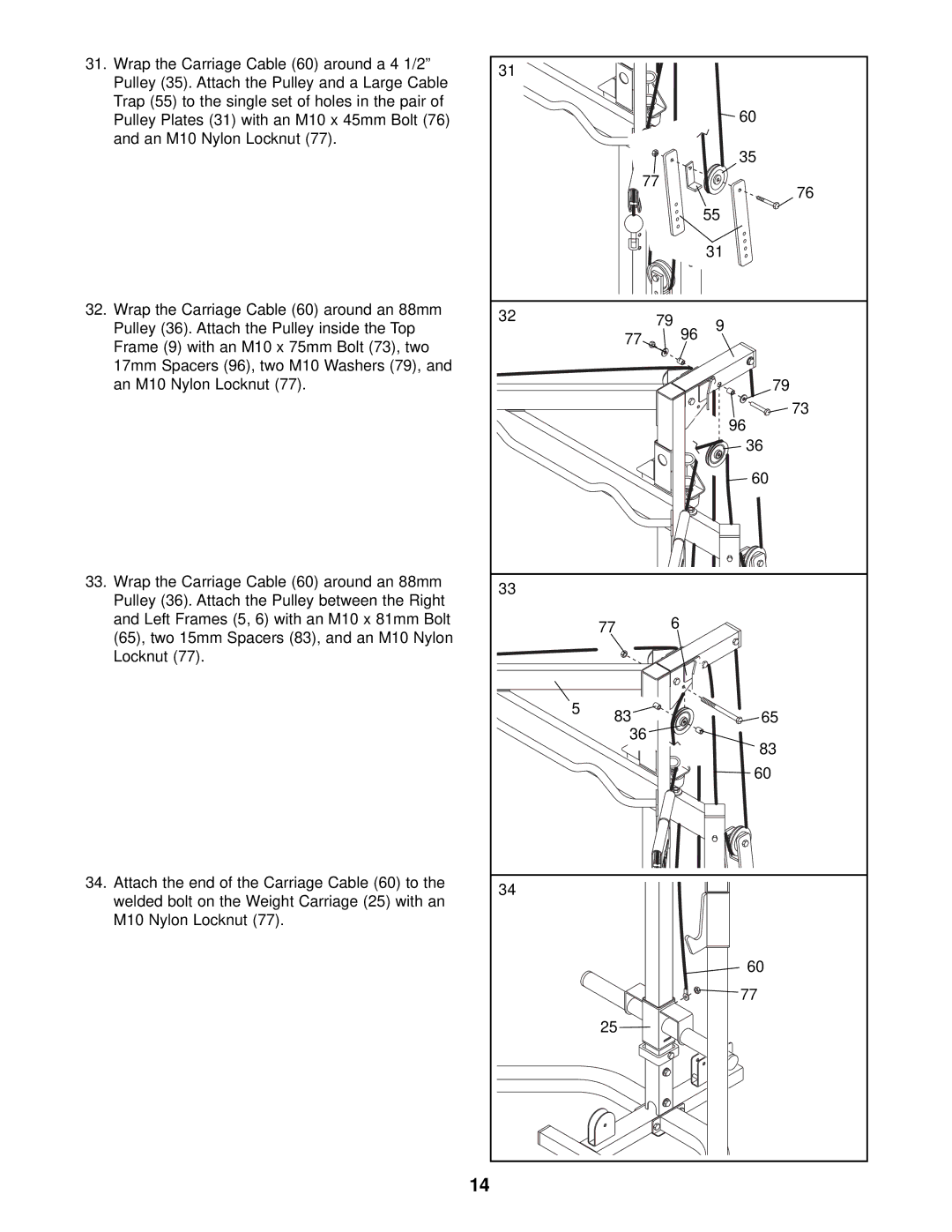 Weider WEBE29911 user manual 