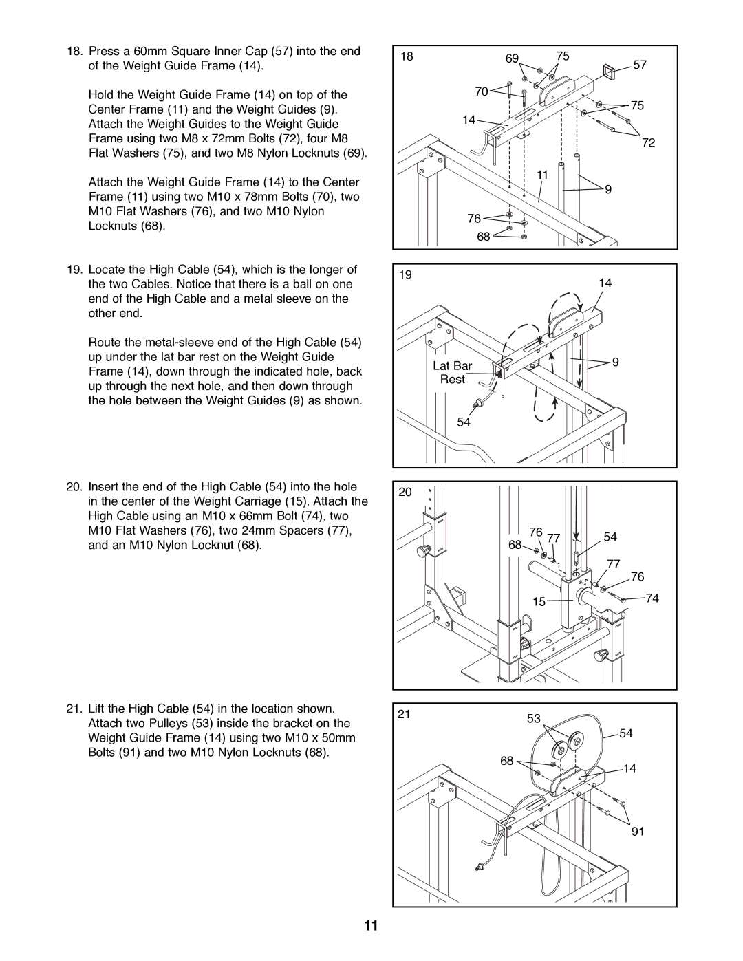 Weider WEBE34100 manual 