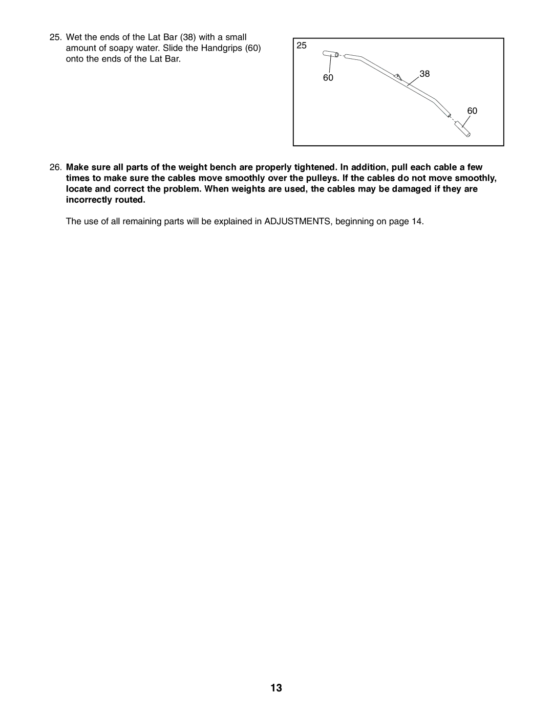 Weider WEBE34110 user manual 