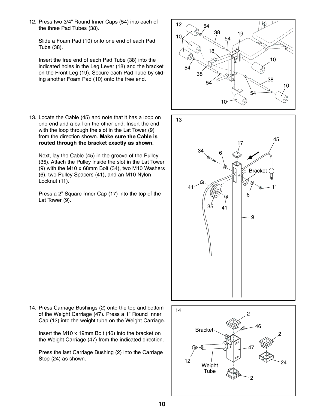 Weider WEBE44490 user manual 