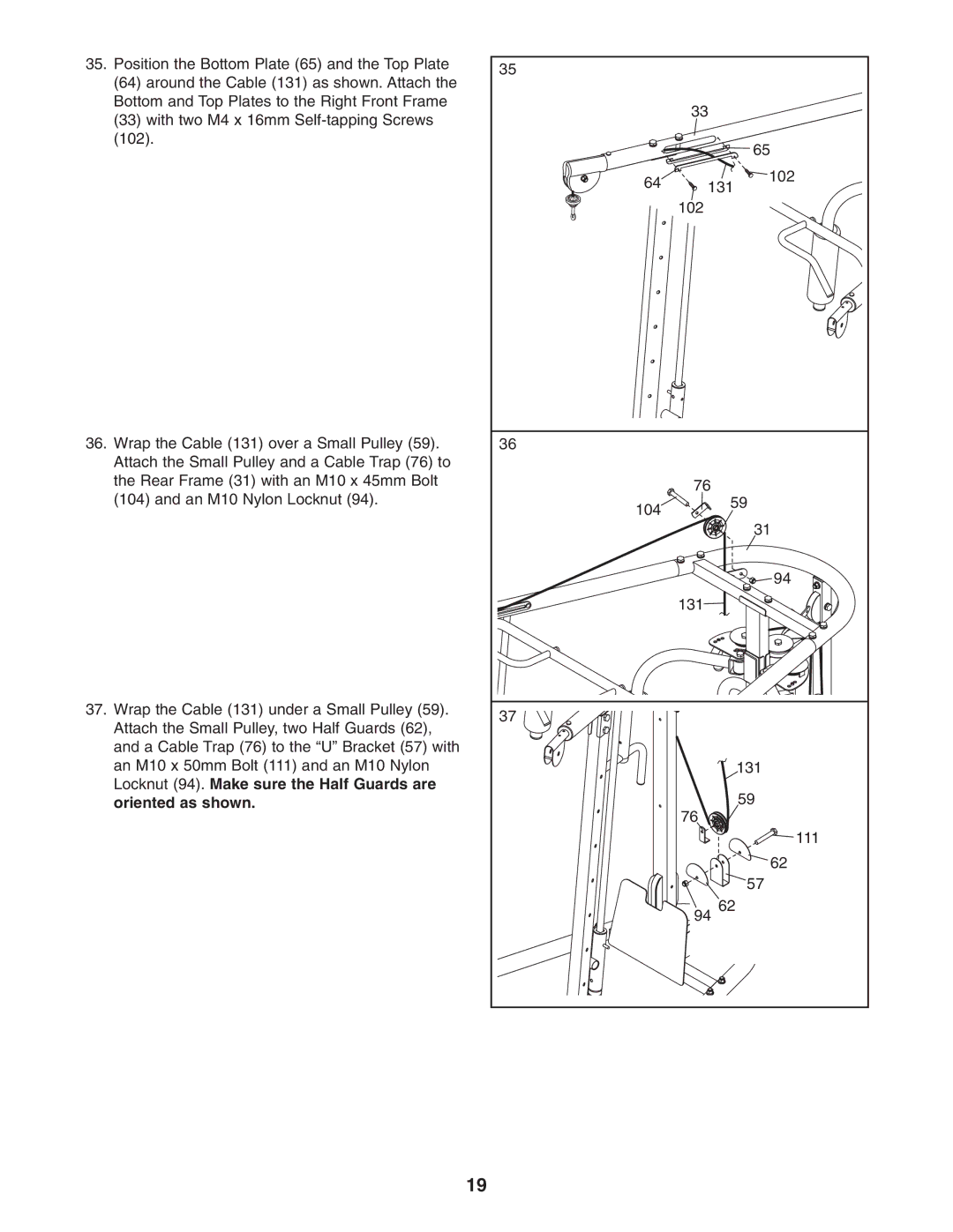 Weider WEBE4496.0 user manual 