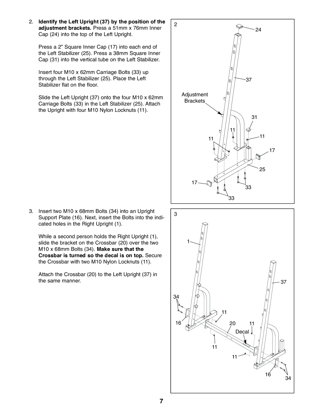 Weider WEBE64410 user manual 