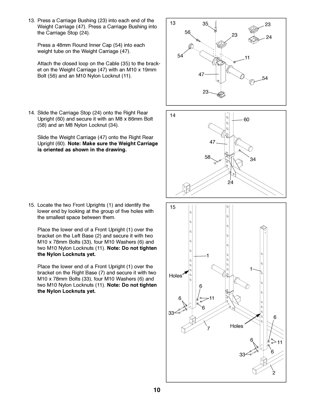 Weider WEBE96490 manual 