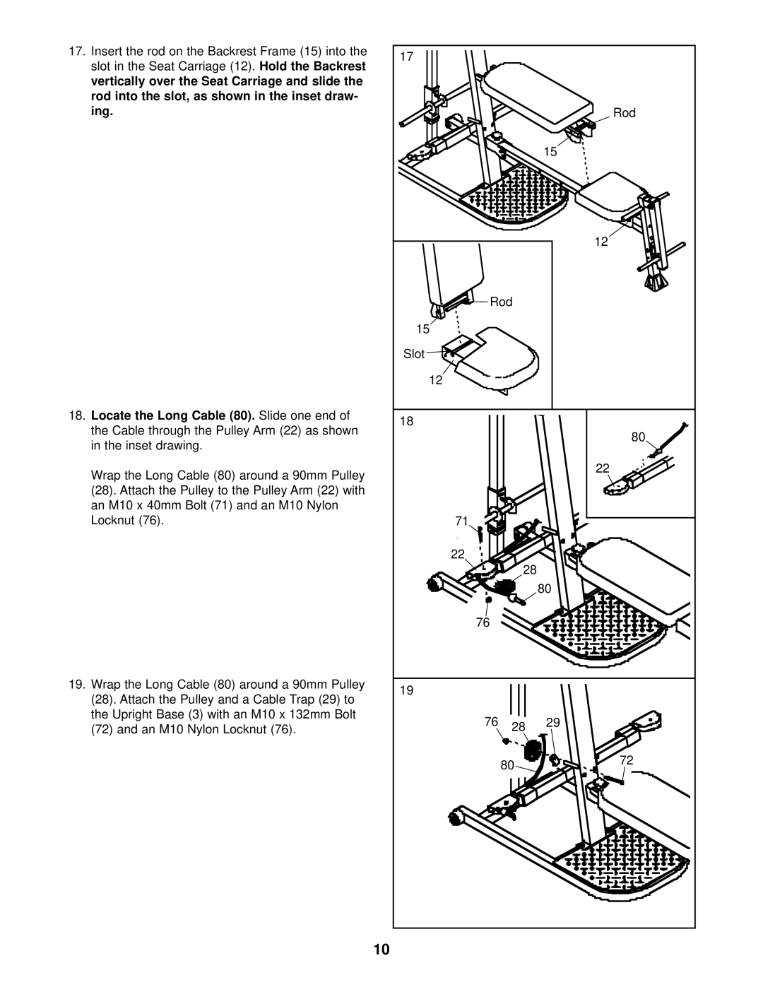 Weider WESY09320 user manual 