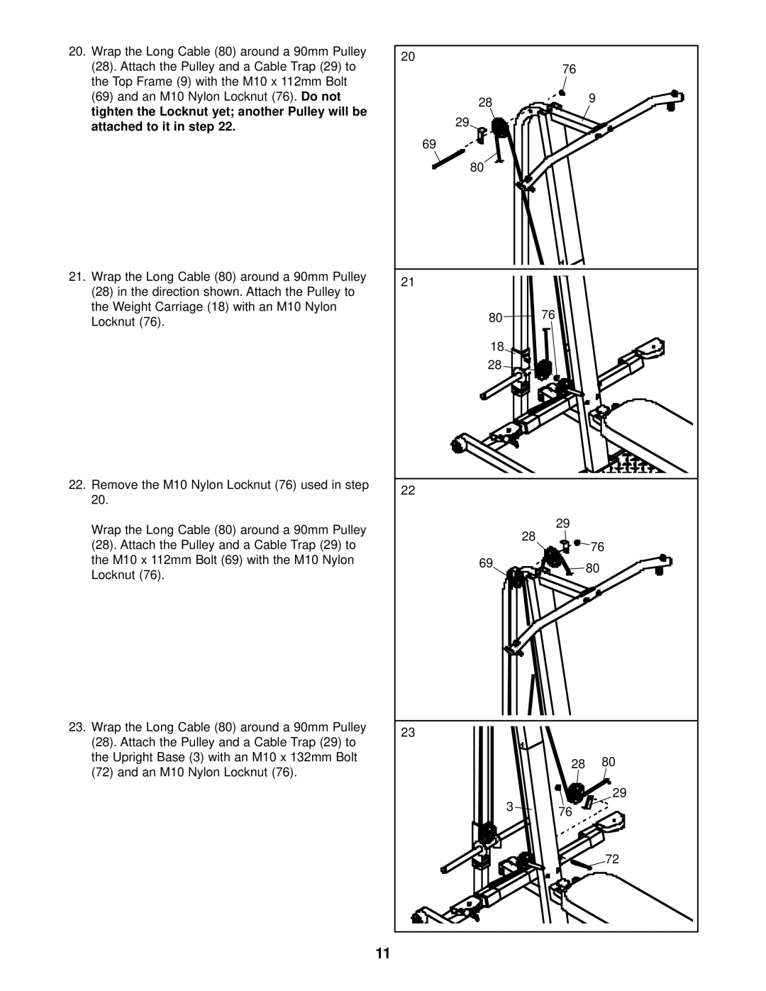 Weider WESY09320 user manual 