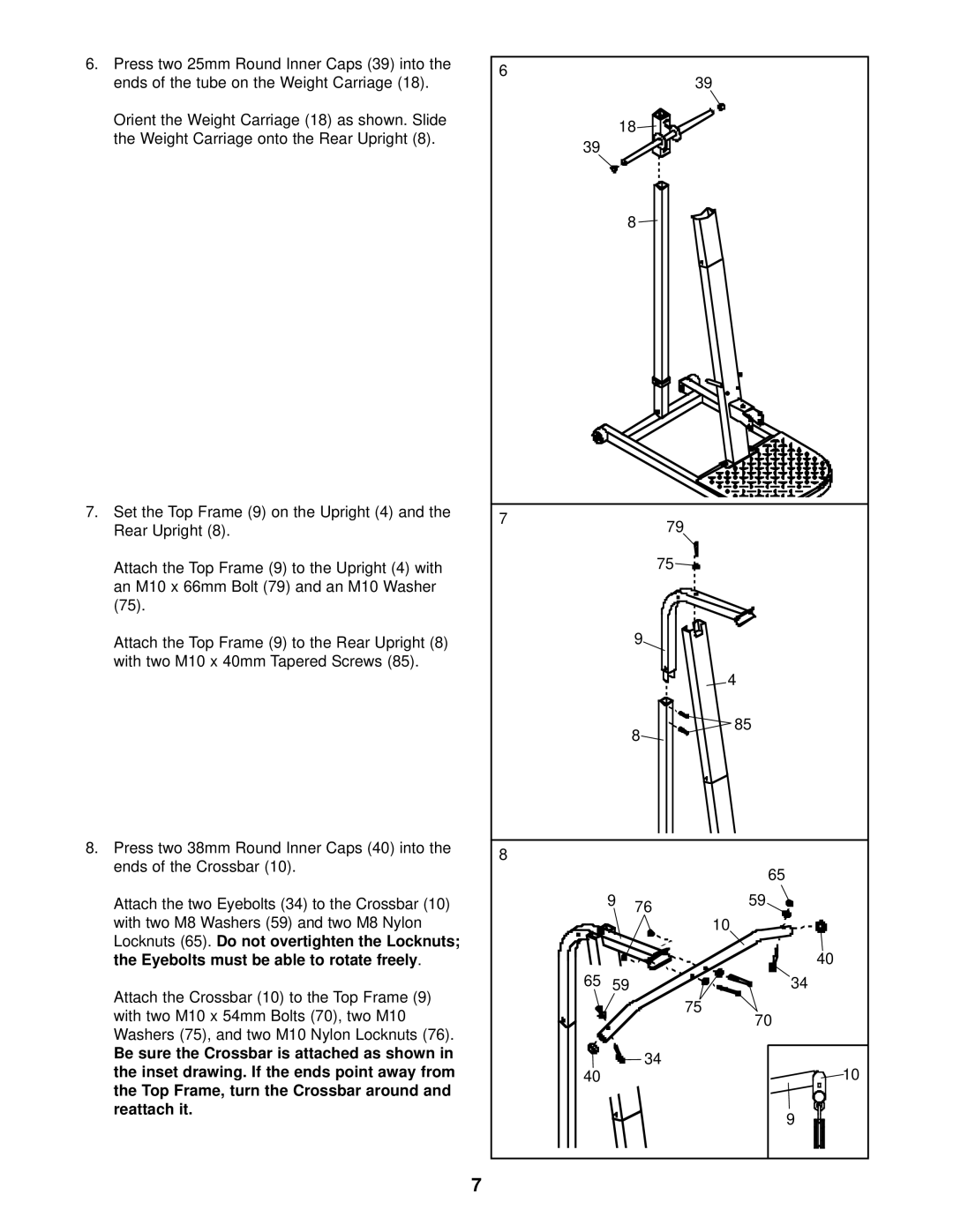 Weider WESY09320 user manual 