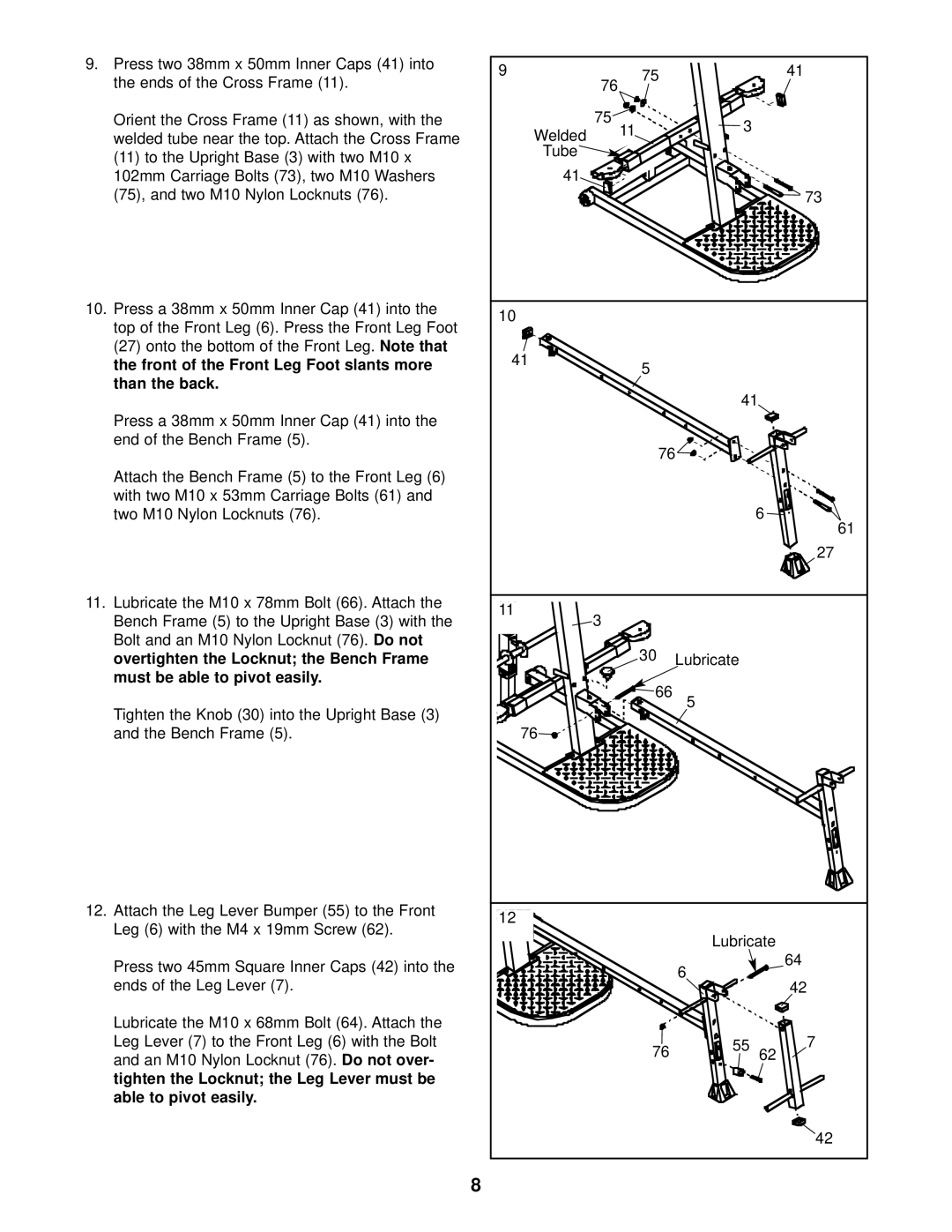 Weider WESY09320 user manual 