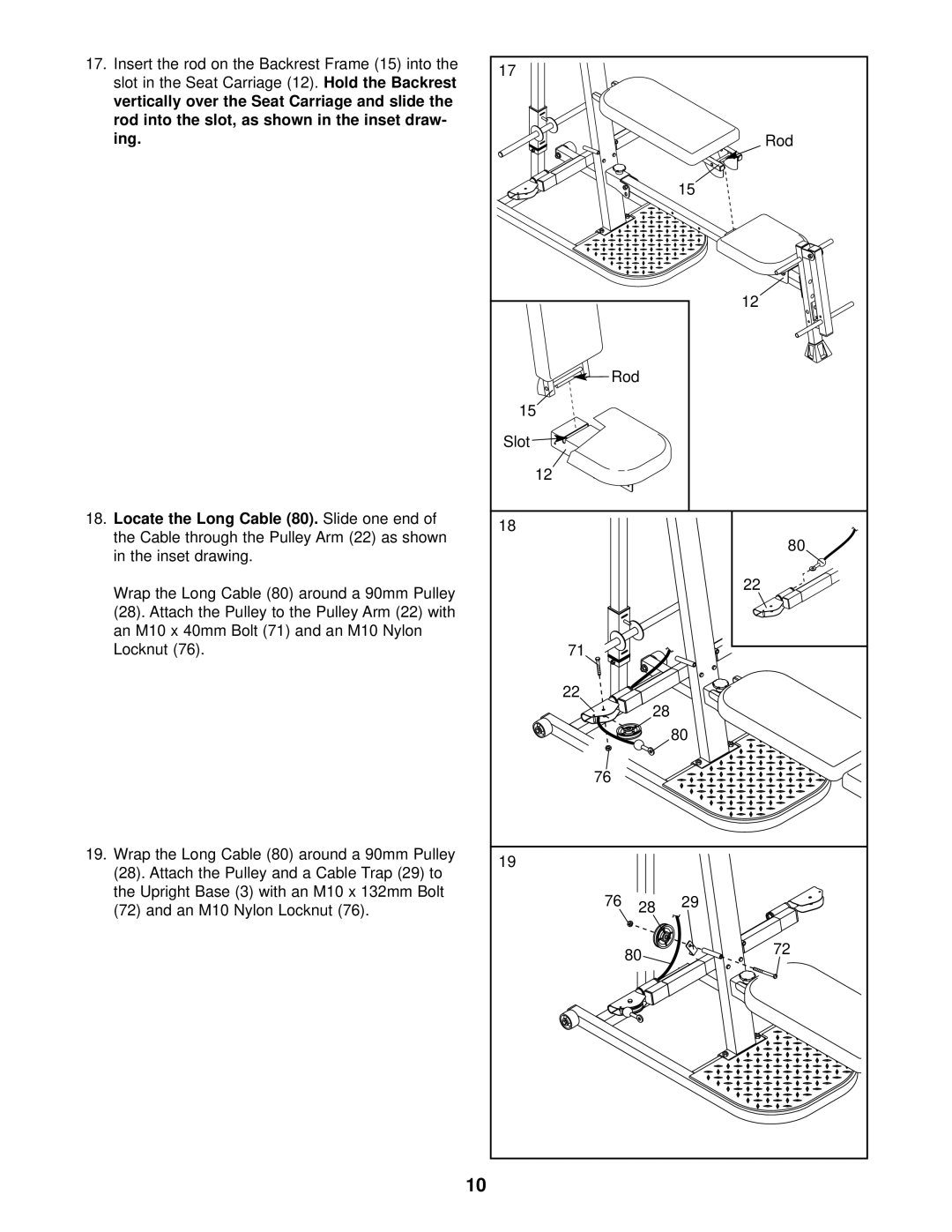 Weider WESY09321 user manual 