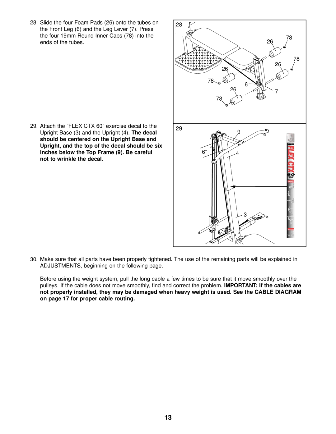 Weider WESY09321 user manual 