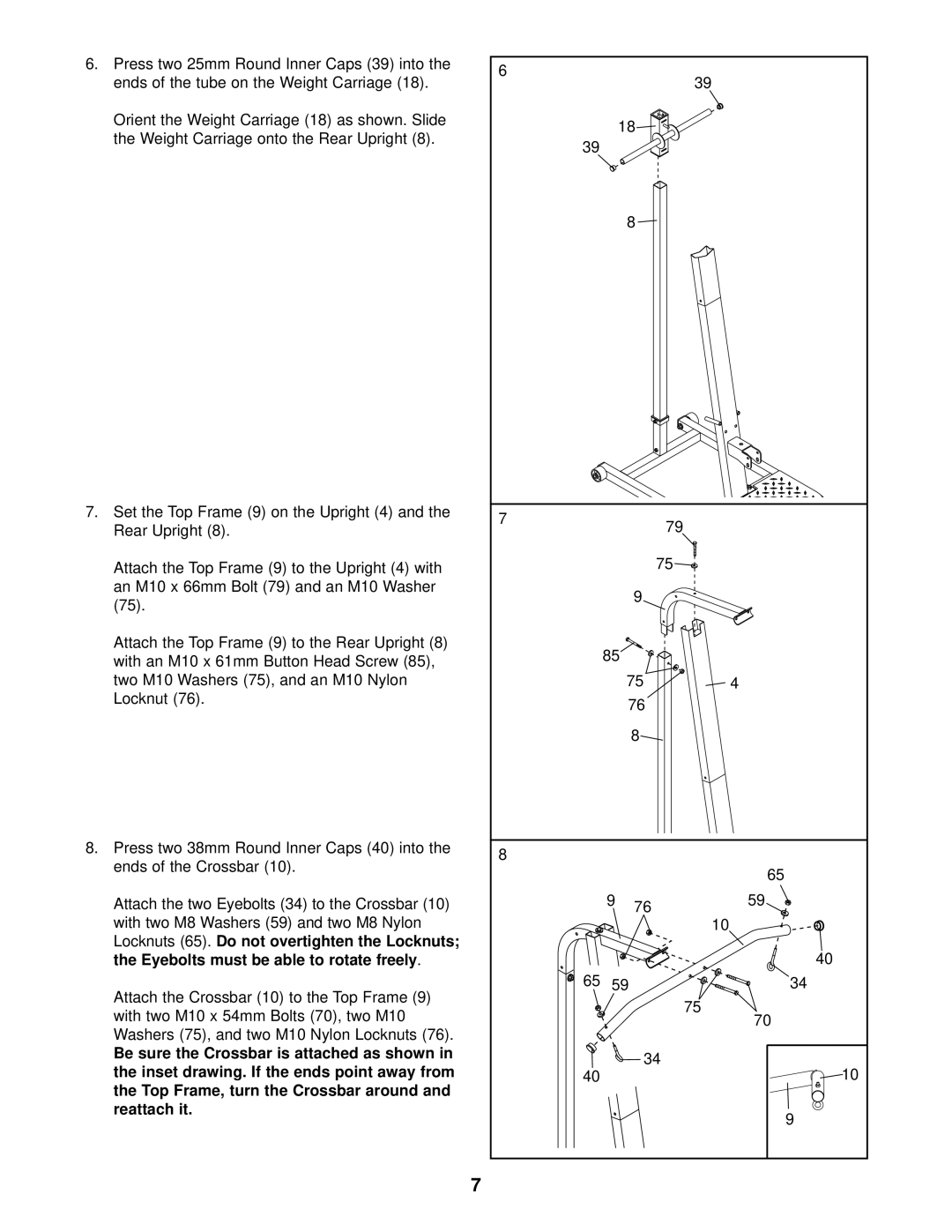 Weider WESY09321 user manual 