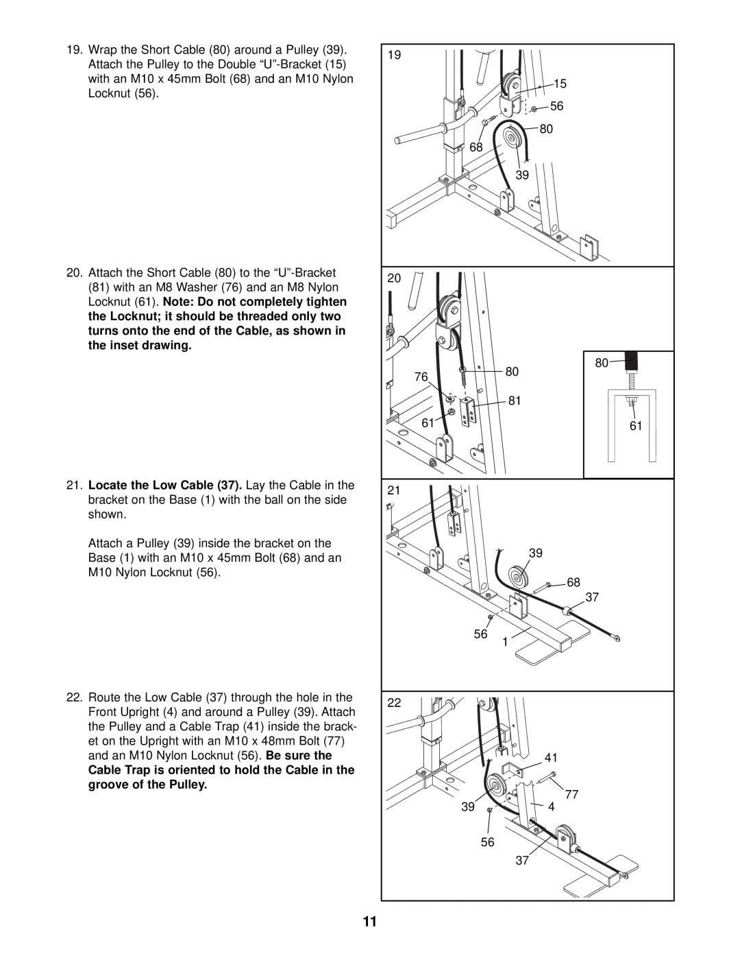 Weider WESY13820 user manual 