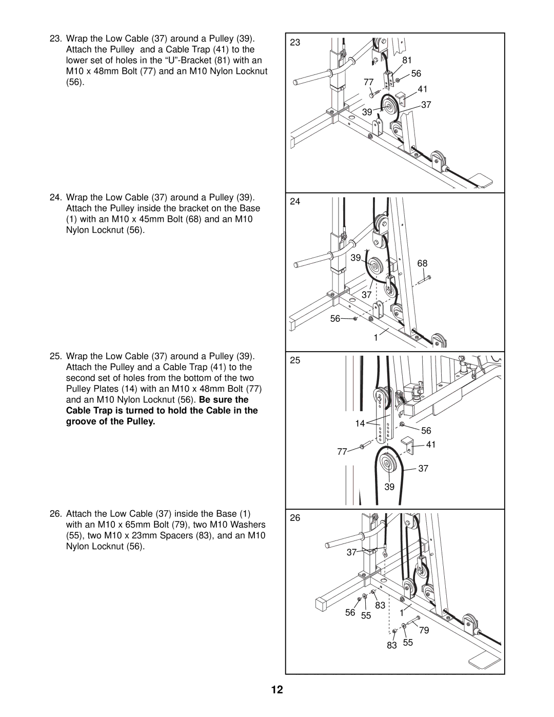 Weider WESY13820 user manual 