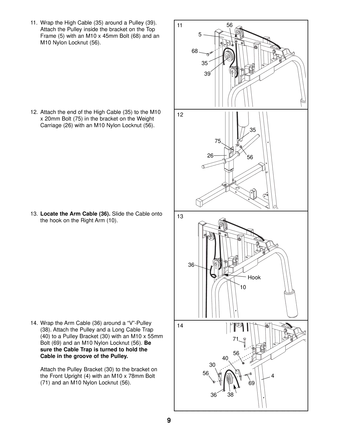 Weider WESY13820 user manual 