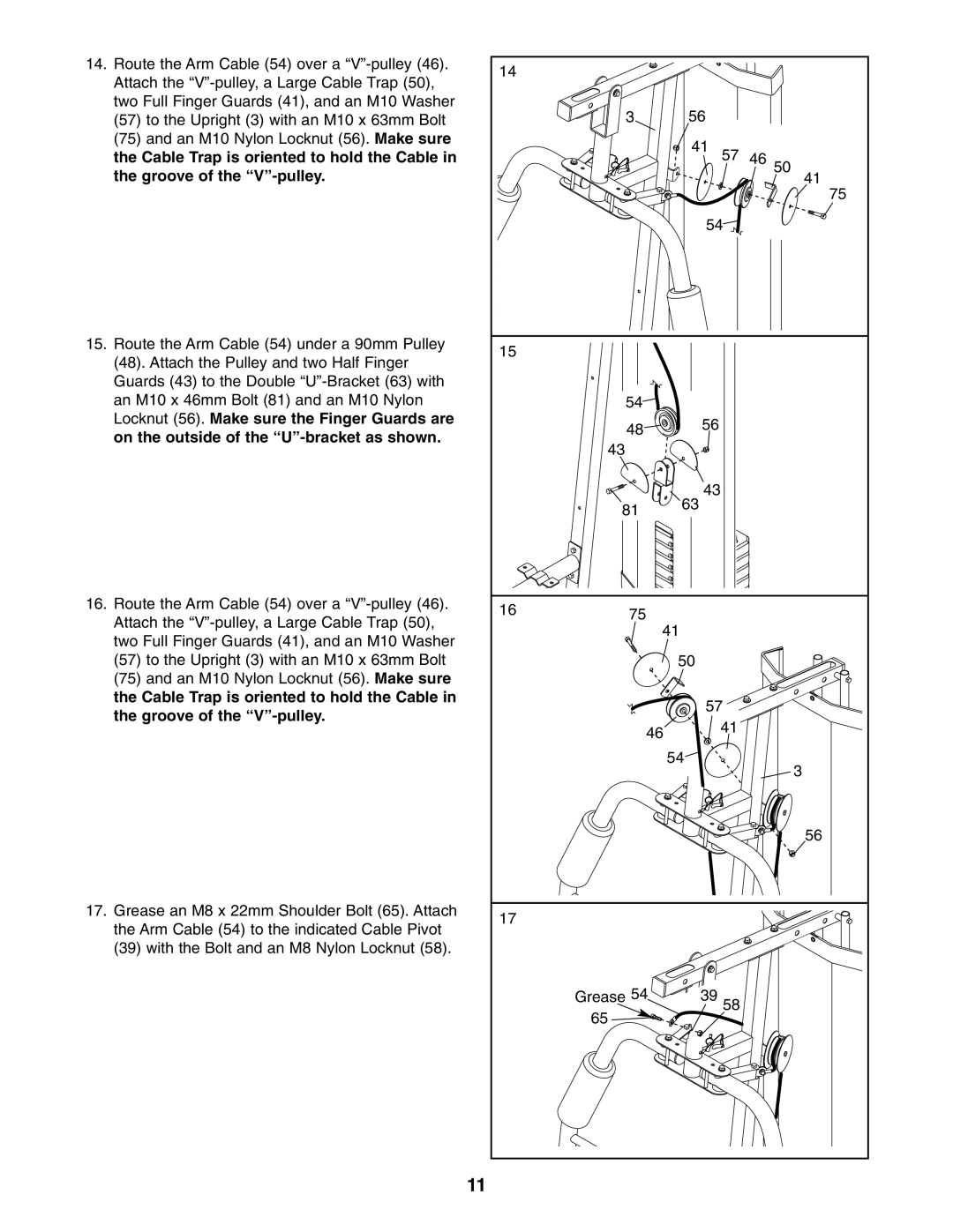 Weider WESY19541 user manual 