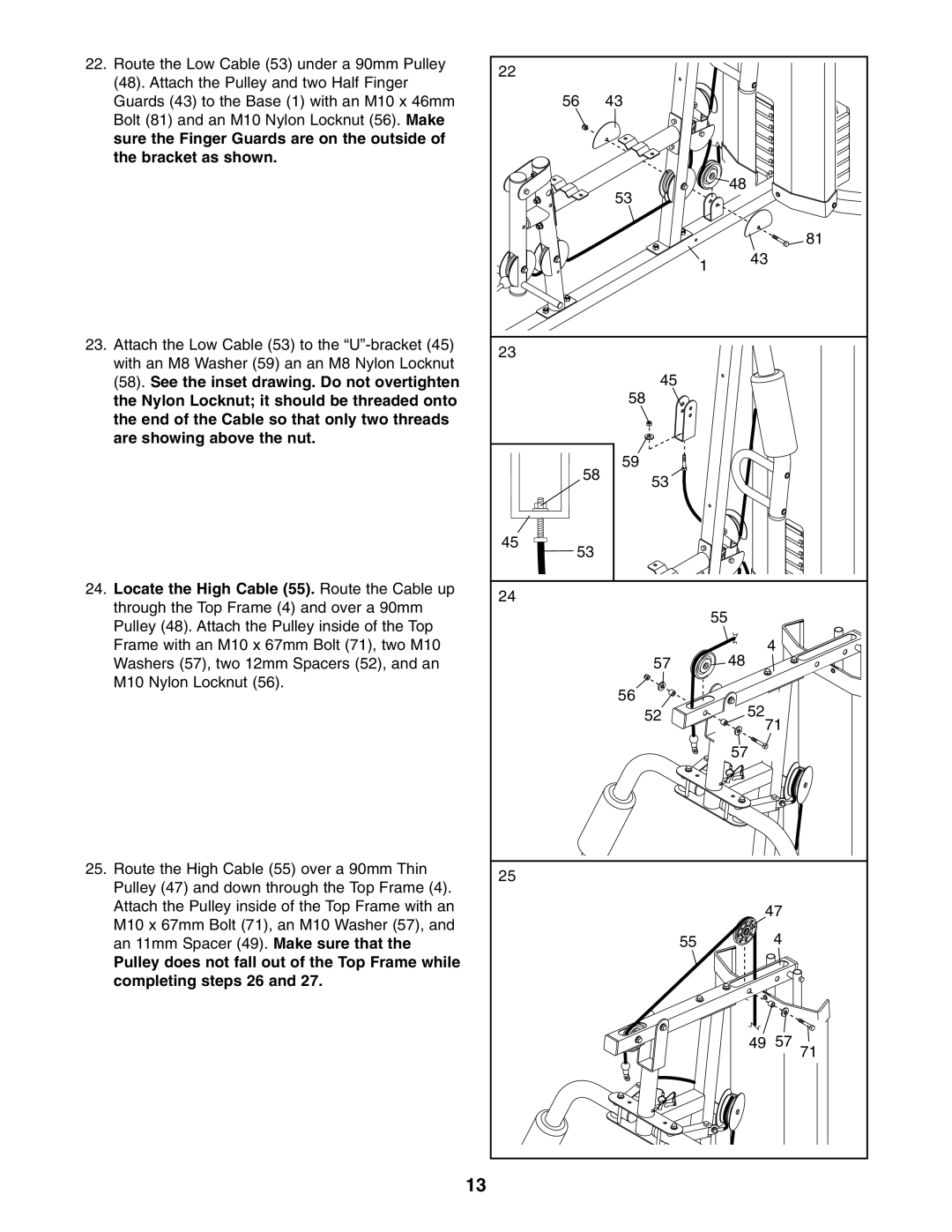 Weider WESY19541 user manual 49 57 