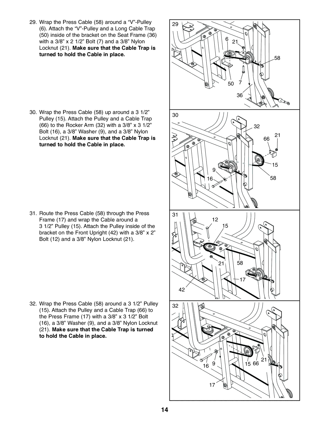 Weider WESY19610 user manual 15 66 