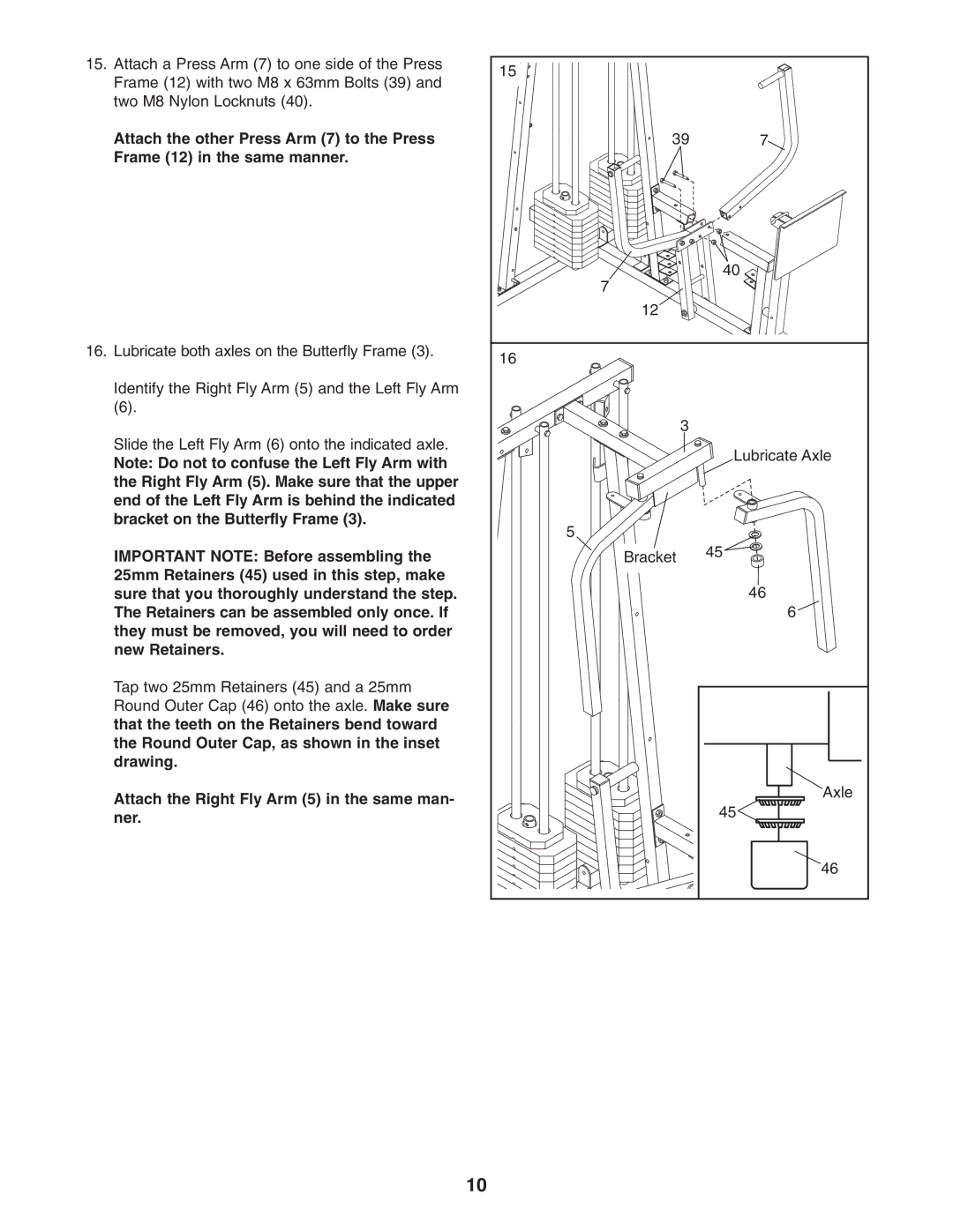 Weider WESY26331 user manual Ner 