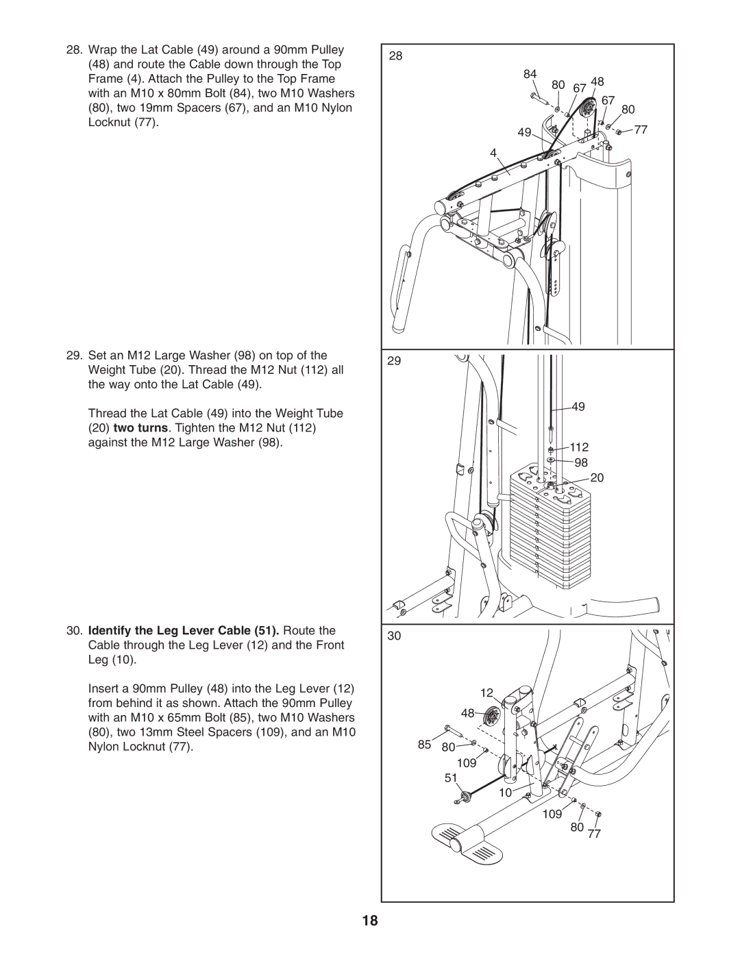 Weider WESY2916.1 user manual 