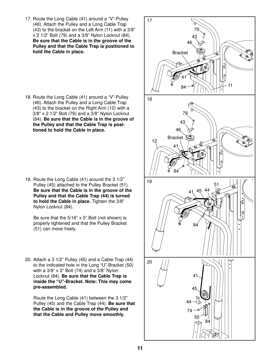 Weider WESY29510 user manual 