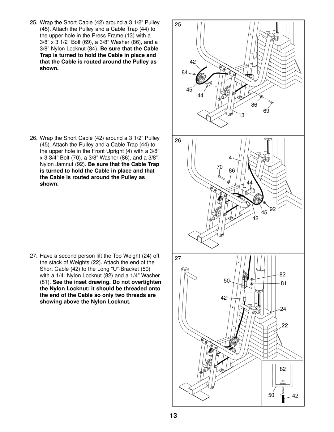 Weider WESY29510 user manual 