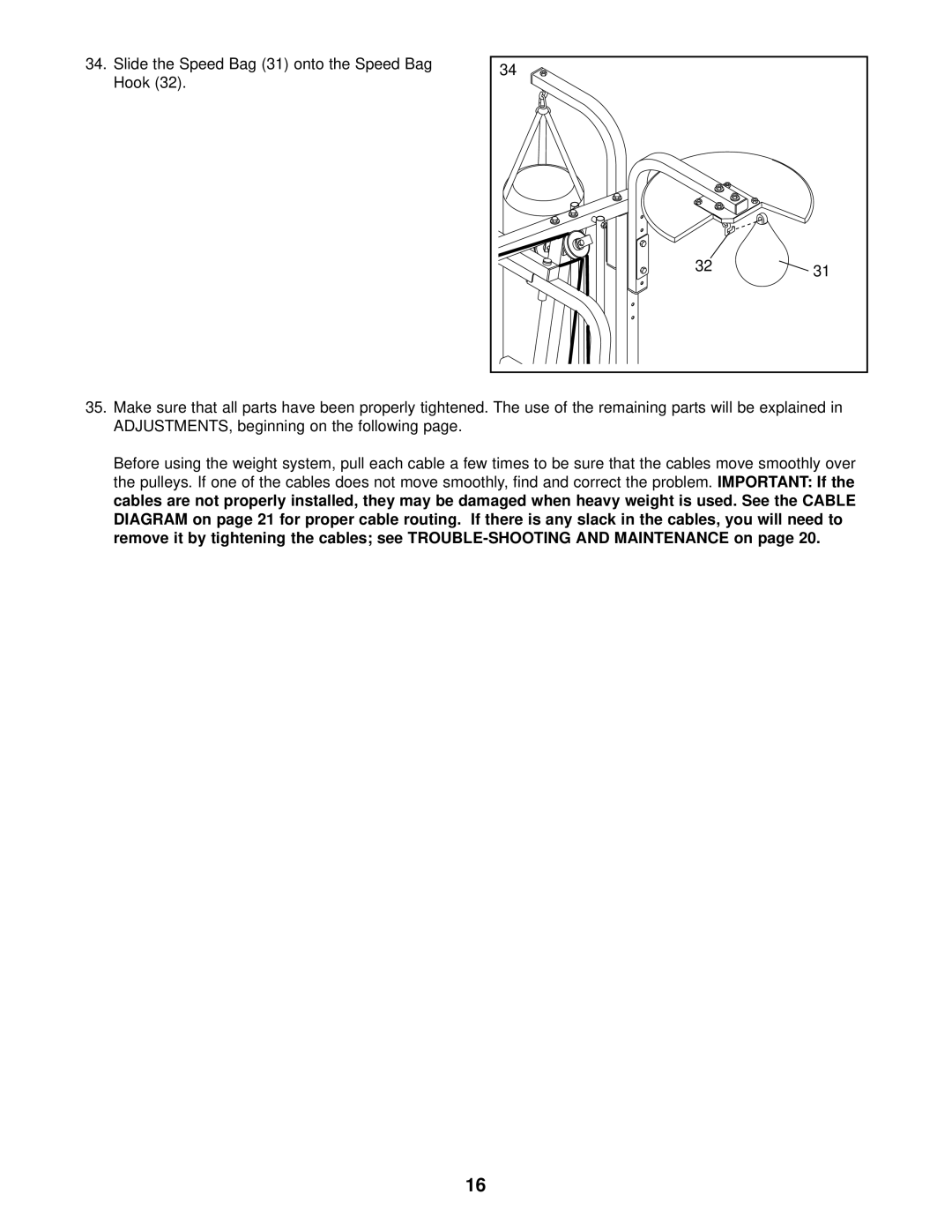 Weider WESY29510 user manual 