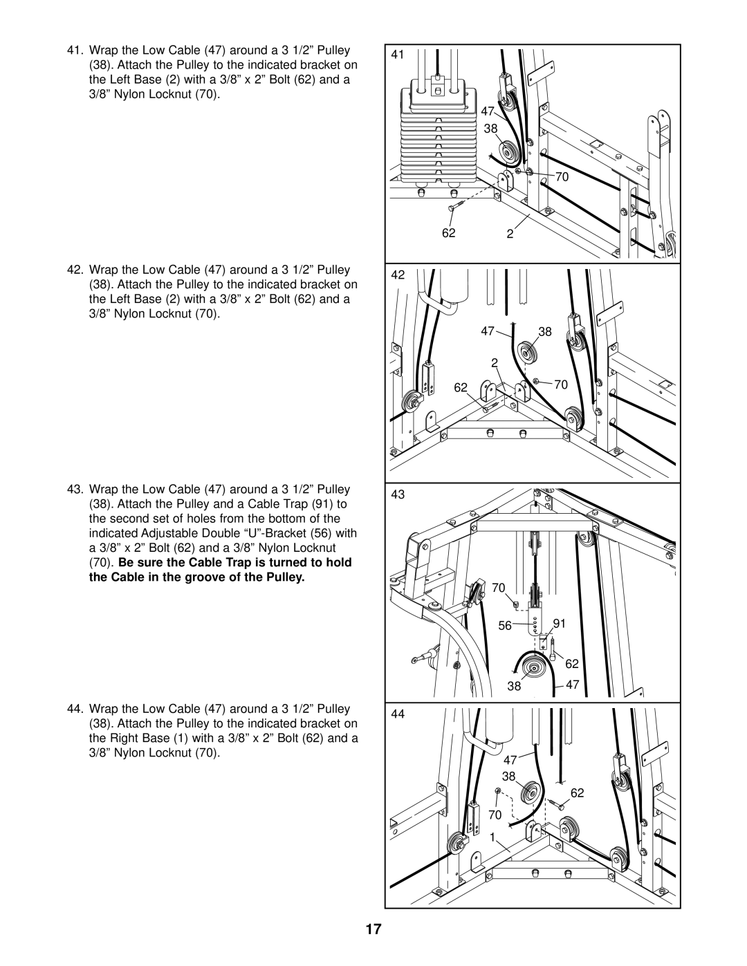 Weider WESY29520 user manual 