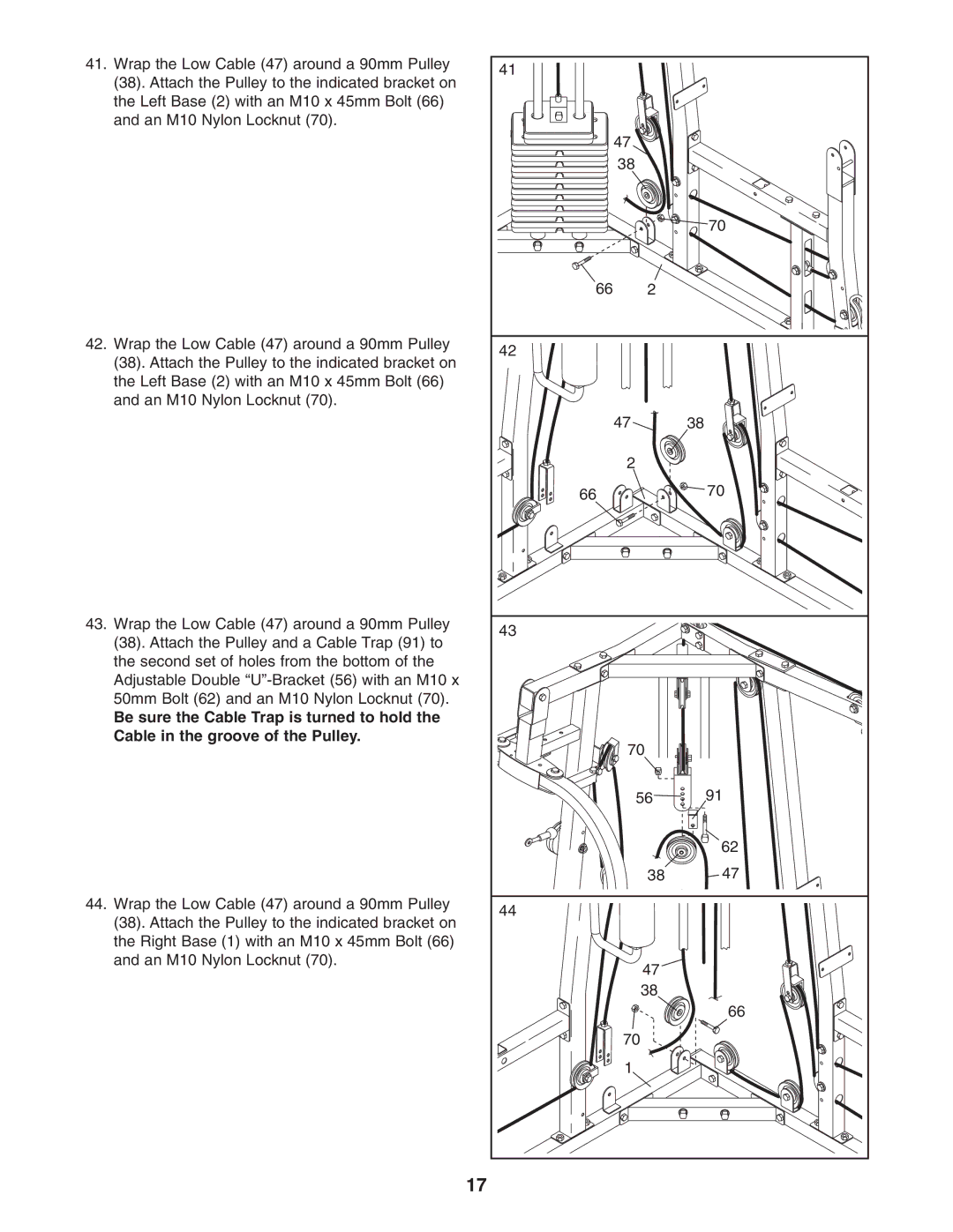 Weider WESY29521 user manual 