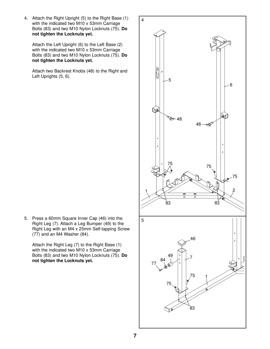 Weider WESY37530 user manual 